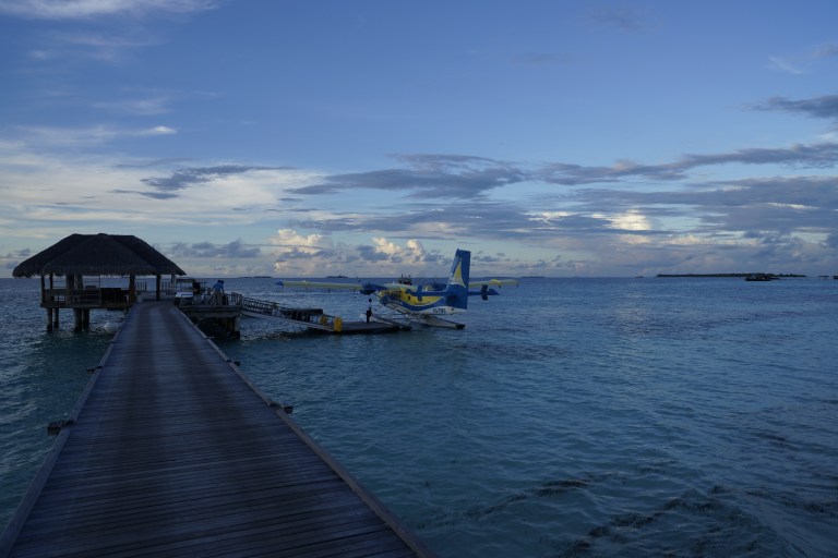 Brygga for sjøflyet.