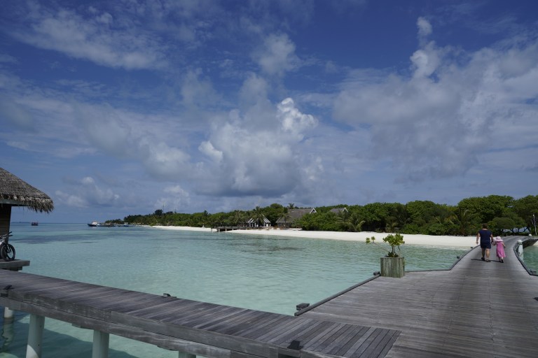 Nå er vi på vestsiden av øya, helt i spissen.