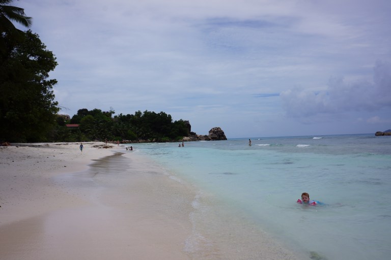 Bader på Anse Severe.