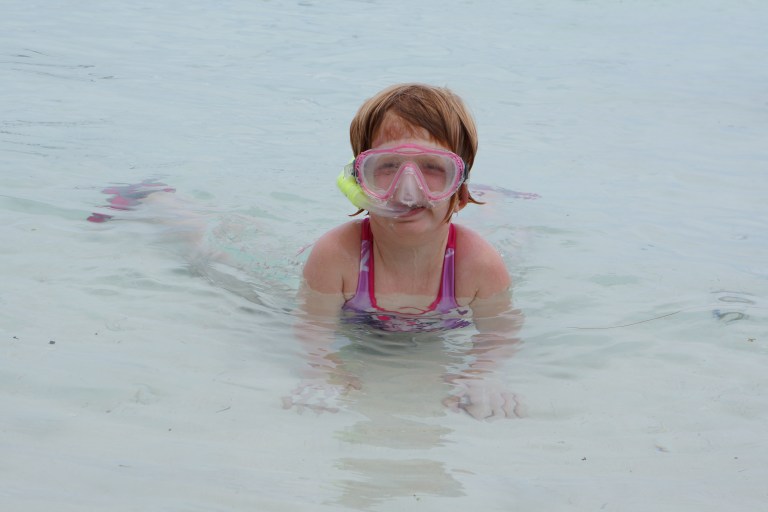 Dykkemaske og snorkel.