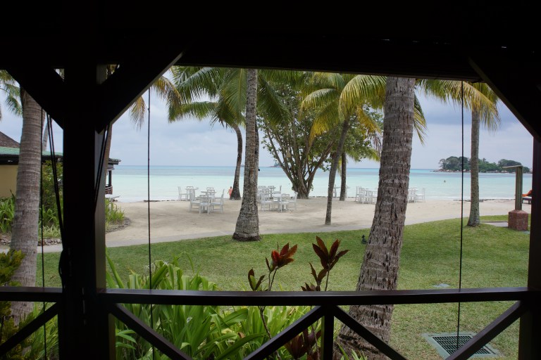 Utsikten fra rommet på Paradise Sun.