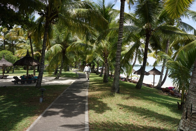 Hotellets vakter passer på